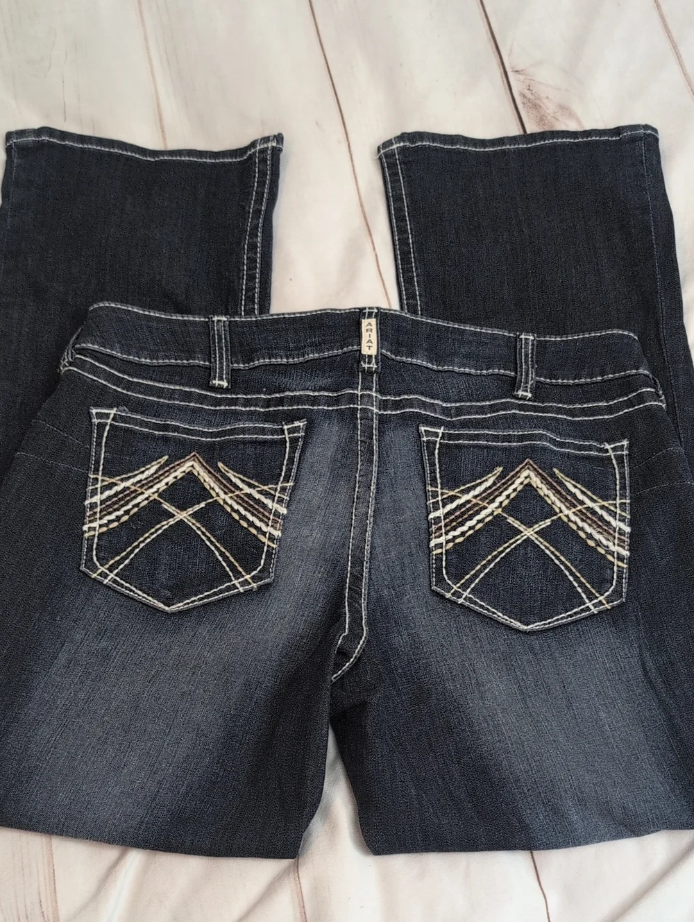 Ariat REAL Rosy Whipstitch Jeans Women’s 34R Low Rise Bootcut Lakeshore
